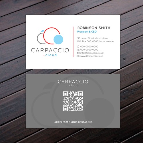 Give more muscle to research with graphic ID for CARPACCIO.cloud Design by Felix SH