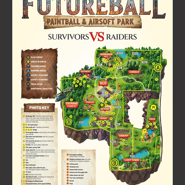 Isometric map for PaintBall