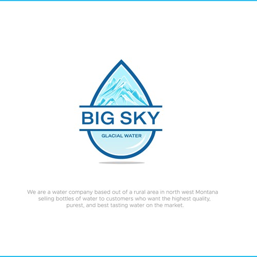 Water company looking for a logo to show our water is pure, untouched, glacial water Design réalisé par OPIEQ Al-bantanie