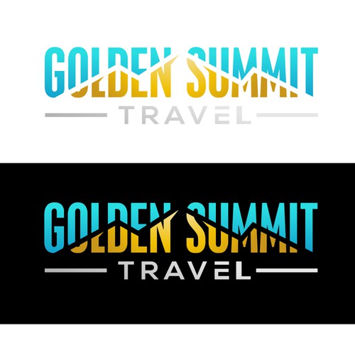 Wordmark logo for travel company looking to elevate (summit) travel experiences Design by Maher Sh