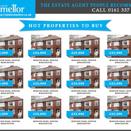 State of the Art newspaper advert design for Estate Agent Design réalisé par Atto™