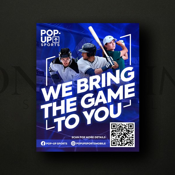 Pop-Up Sports: Dynamic A-Frame Signage Design