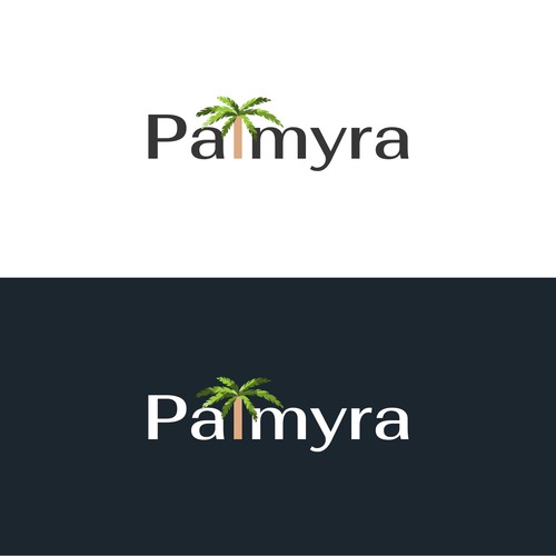 Palmyra Logo Context - Mix of History and Technology Design by Amazing World