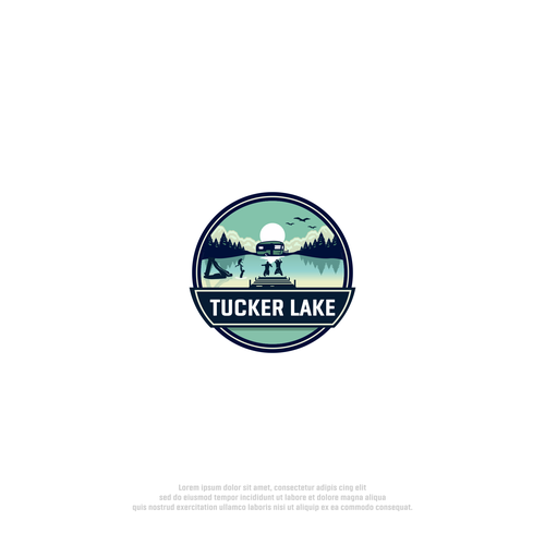 Design a playful logo for a lake waterpark and RV campground Design by ekhodgm