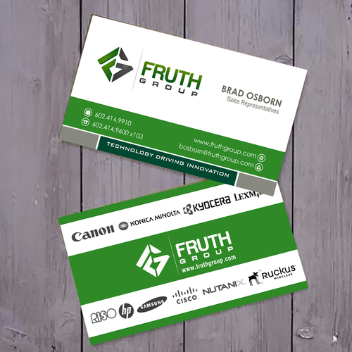 New High Tech Business Cards for High Tech Company Diseño de bleubird