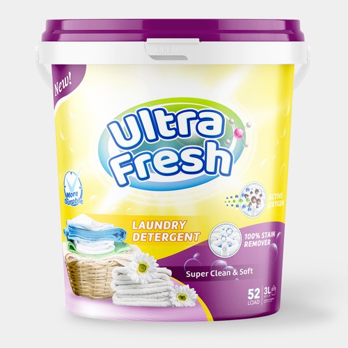 Ultra Fresh laundry soap label Design von rizal hermansyah