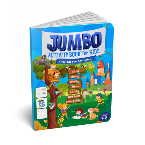 Fun Design for Jumbo Activity Book Design by saffran.designs