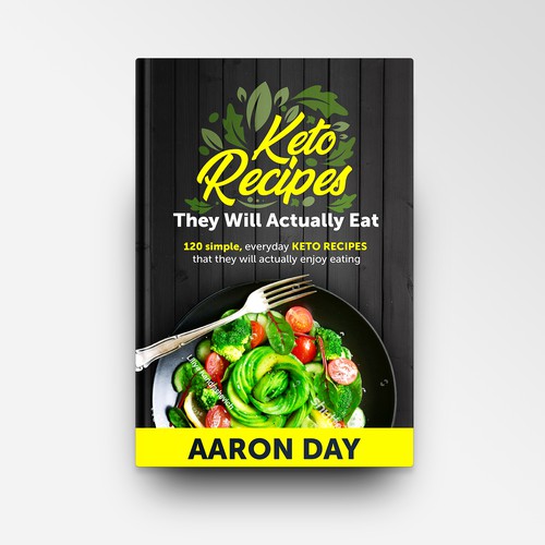 Design Healthy Ketogenic Recipe Book Cover Design by DZINEstudio™