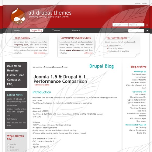 Exciting Design for New Drupal Template store - Win $700 and more work Design por Leaf Ordinary
