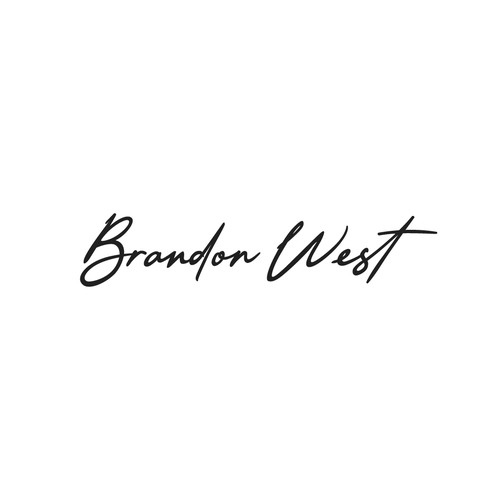 brandon west in signature cursive as a logo