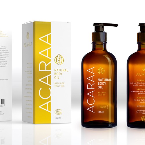 Creative Packaging Design for Natural Cosmetic Line Design by Floating Baron