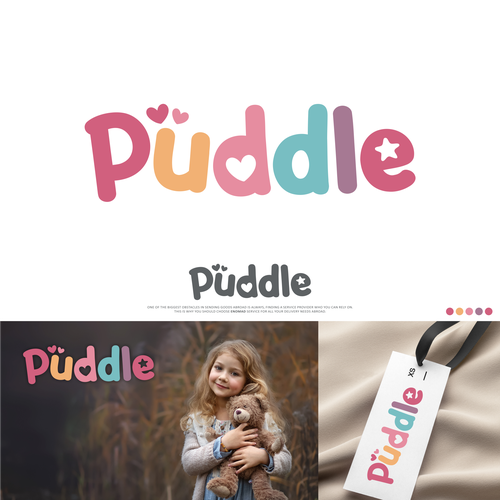 Design a fun and cute logo for an upcoming clothing brand for little girls Design by InTuos Pro