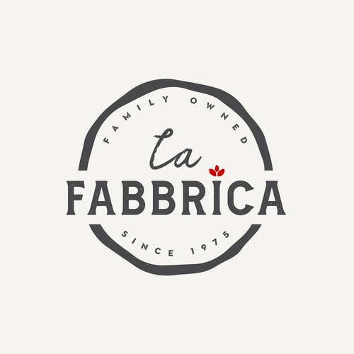 We need a powerful logo for our pizza production - La Fabbrica Design by GK_Kolektiv