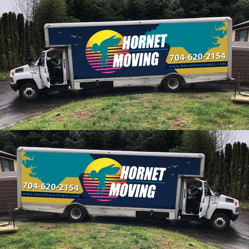 Hornet Moving truck Wrap Design by Logicainfo ♥