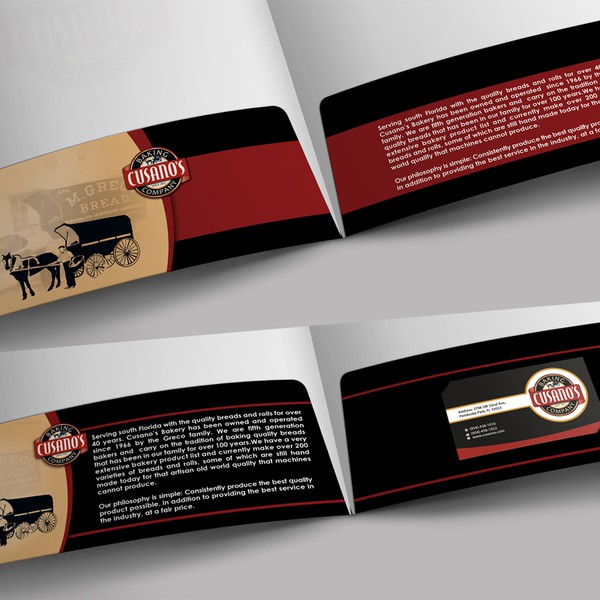 Folder for Cusano's Bakery Needed