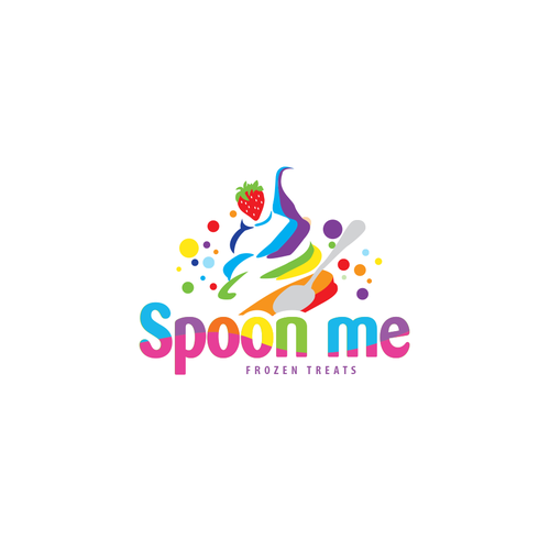 Create a trendy logo for a new Frozen yogurt shop! Spoon Me Yogurt Design by Helma