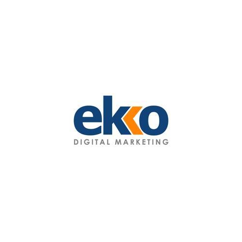 SIMPLE LOGO - ekko Letters then dm after Design by S A P I E N S