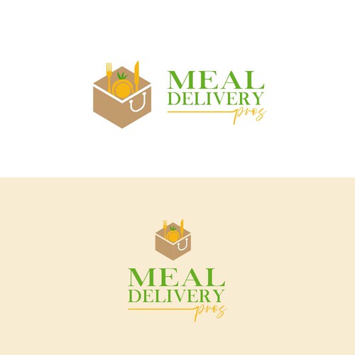 Simple Logo for Meal Delivery Pros (Quick and Easy With Colors Chosen) Design by line2code