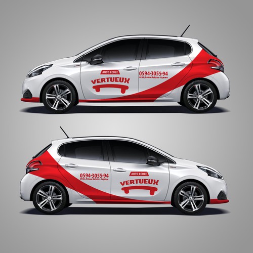 Simple Classy car design for a company that teach people how to drive Design by Priyo