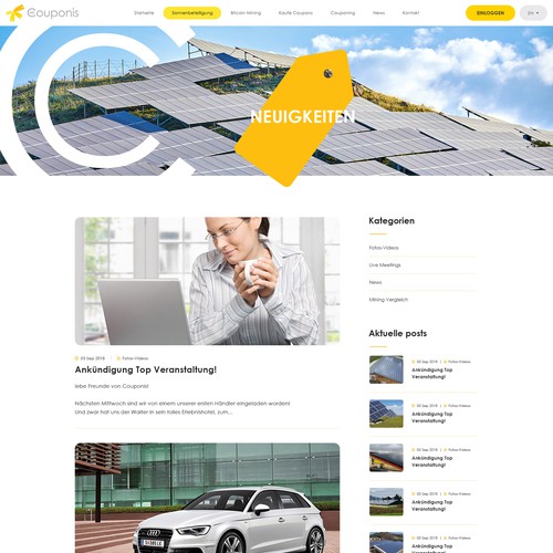 Web page design contest entry by Steve Sen ⚡️⚡️