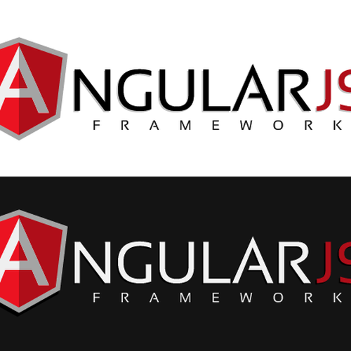 Create a logo for Google's AngularJS framework Diseño de Jerry Man