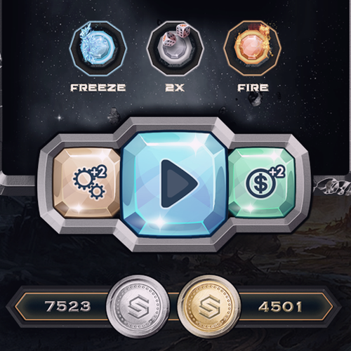 DICEON - Game layout design (GUI) Design by Iconic Graphics