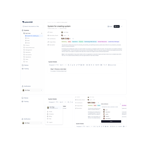 Redesign of SaaS UI Design by Ken Dirga