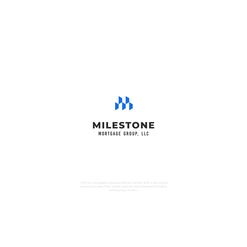 Milestone Mortgage Logo Design by mr.giraffe.design