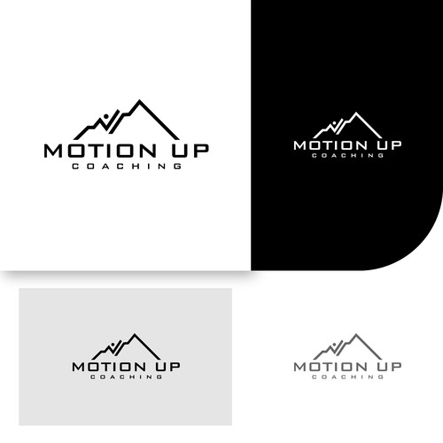 Motion Up / Mountain Sports Coaching logo Design by AjiCahyaF