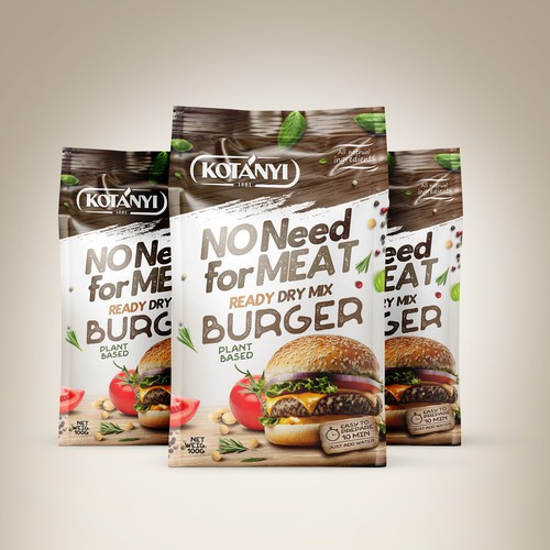 Packaging Project for International plant-based dry mix for International Herbs & Spices Company Design by Mr. Ozz