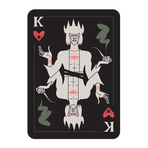 We want your artistic take on the King of Hearts playing card Design by olhar