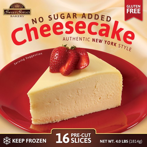 Diseño de Gourmet Cheesecake Package Design (No Sugar Added)
 de twister