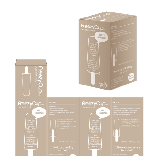 Packaging for EcoFriendly Popsicle Mould Product packaging contest