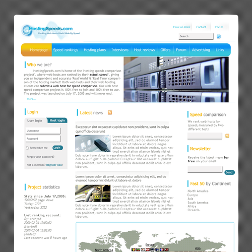 Hosting speeds project needs a web 2.0 design デザイン by AG81