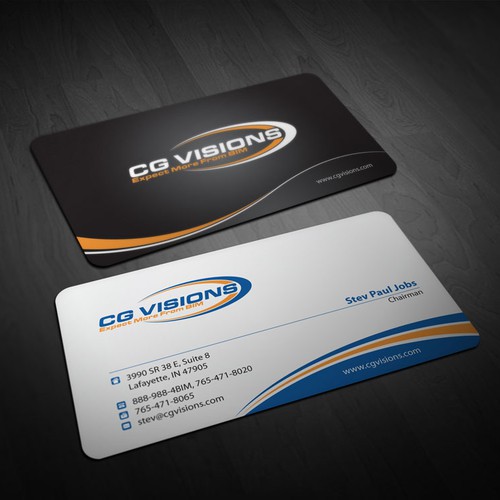 CG Visions Business Card Design Design by Concept Factory