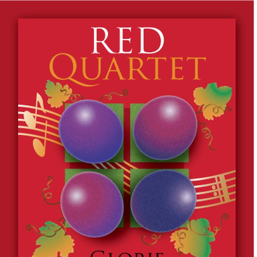 Glorie "Red Quartet" Wine Label Design Diseño de Tiger