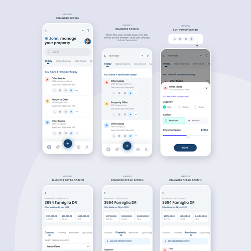 Help us modernize and simplify our reminders interface! Design by A N S Y S O F T