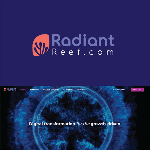 Radiant Reef brand logo Ontwerp door Danielf_