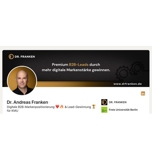 LinkedIn Header Image | B2B digital brand positioning and lead generation consultant Design by Anturium