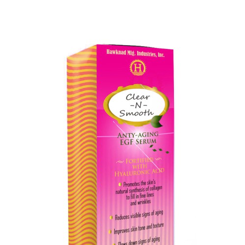 Face Serum Box Design Design by bow wow wow