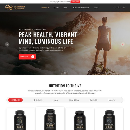 monodeepsamantaさんのDesign the "sexiest" and most powerful health supplements website on the planetデザイン