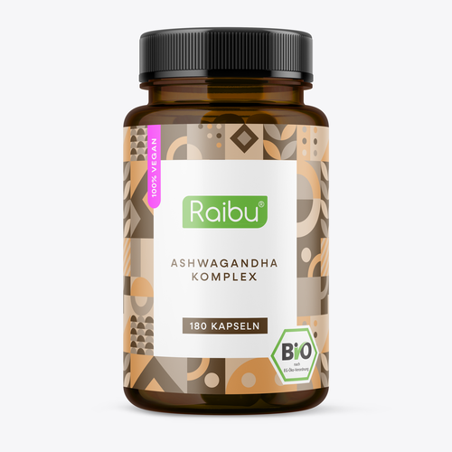 Create a Premium Supplement Jar Label for Natural Supplement Brand! Design by athenabelle