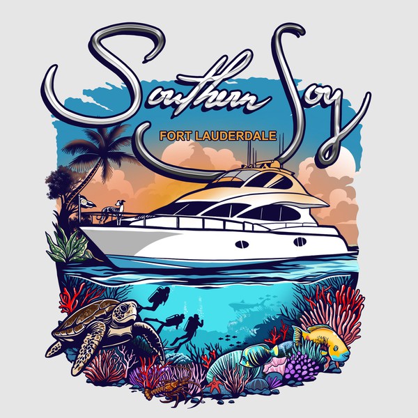 Southern Joy, Yacht Artwork