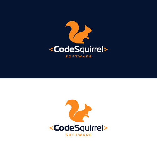 Playful and professional squirrel logo for a software development company Design by Luel