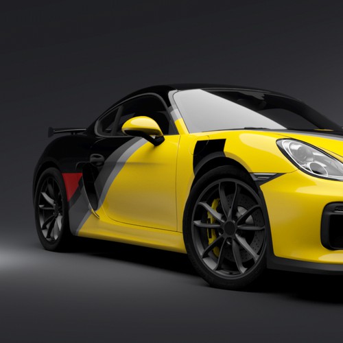 Porsche gt4 race car | Car, truck or van wrap contest | 99designs