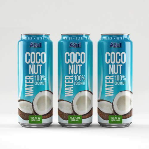 HELP CREATE A COCONUT WATER LABEL PART OF COCONUT WATER LINEUP 100% COCONUT WATER Diseño de creationMB