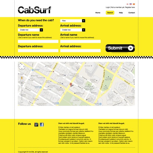 Online Taxi reservation service needs outstanding design デザイン by elasticplastic