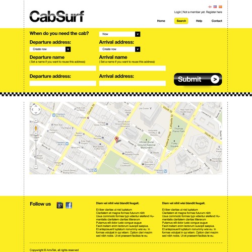 Design di Online Taxi reservation service needs outstanding design di elasticplastic