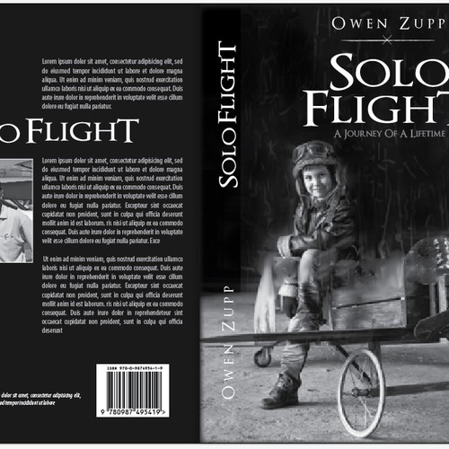 Solo Flight. Design an awesome book cover that captures the adventure of flight. Design by fwhitehouse7732