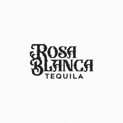 Tequila! A brand a logo that is made with LOVE for a new Tequila Company - ROSA BLANCA Design by George d